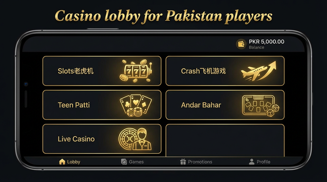 Lobby view of yaywin for Pakistan users - 4